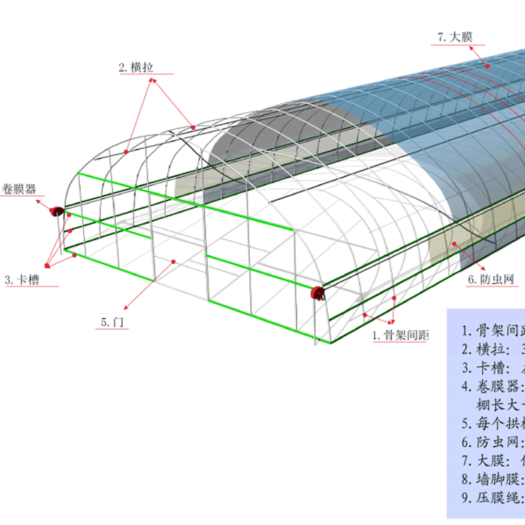 拱棚設(shè)計高清圖片